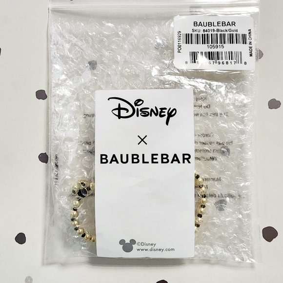 Brand New BaubleBar Reversible Disney Pisa Bracelet - Minnie Mouse BLACK OS - Picture 4 of 4
